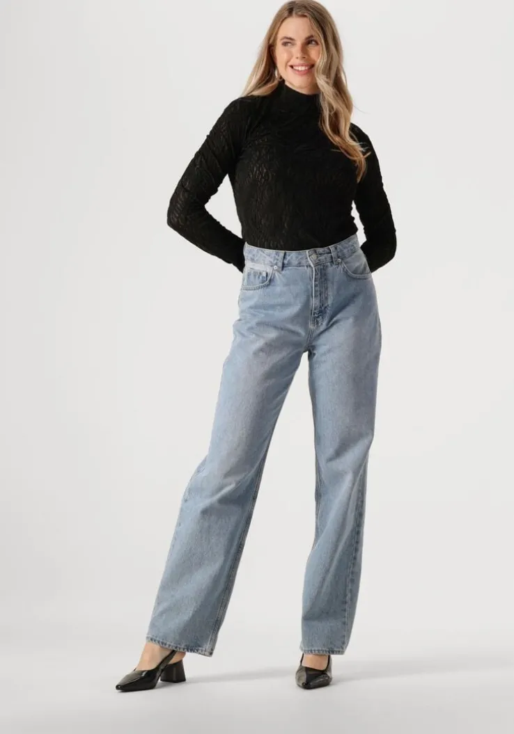 zwarte minus tops & t-shirts msvicenta rollneck longsleeve top