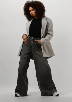 zwarte minus trui dana bat sleeve knit pullover