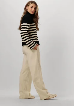 zwarte minus trui lupi stripe knit pullover