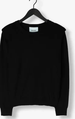 zwarte minus trui msmekira solid knit pullover