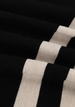 zwarte minus trui perla striped knit pullover
