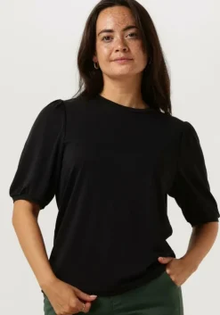 zwarte minus t-shirt darsy puff sleeve t-shirt