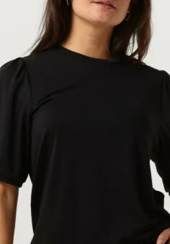 zwarte minus t-shirt darsy puff sleeve t-shirt