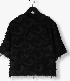 zwarte minus t-shirt msmaica high neck blouse