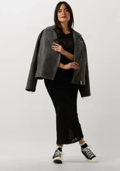 zwarte modström maxi jurk hendrickmd dress