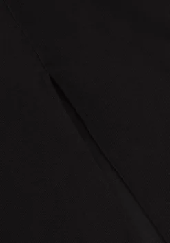 zwarte modström midi jurk fanyamd long dress