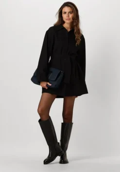 zwarte modström mini jurk kammymd dress