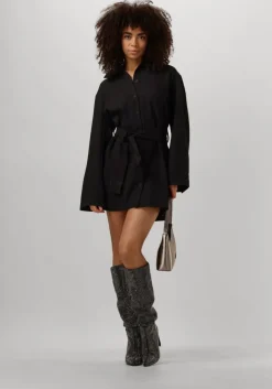 zwarte modström mini jurk kammymd dress