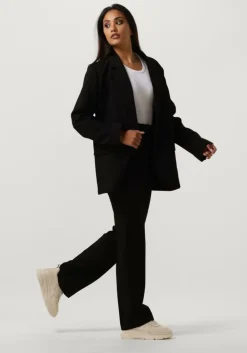 zwarte modström pantalon gale straight pants