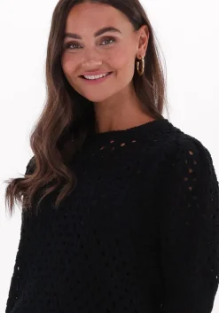 zwarte modström top aurora o-neck