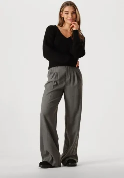 zwarte modström top galenmd short v-neck