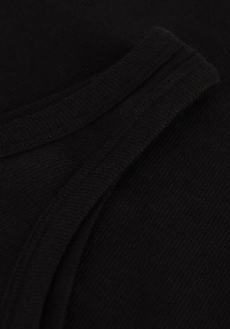 zwarte modström top igor one shoulder top