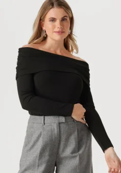 zwarte modström top lillianmd off shoulder top