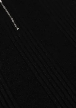 zwarte modström tops & t-shirts krissamd zip t-neck