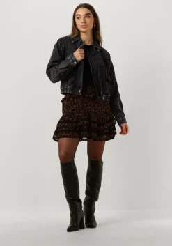 zwarte modström tops & t-shirts igormd ls crop top