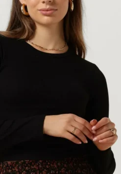 zwarte modström tops & t-shirts igormd ls crop top