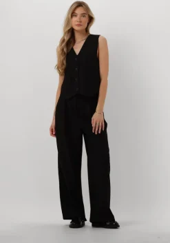 zwarte modström wijde broek galemd wide pants