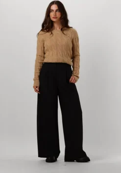 zwarte modström wijde broek galemd wide pants