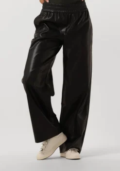 zwarte modström wijde broek faminamd pants