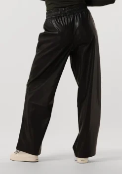 zwarte modström wijde broek faminamd pants