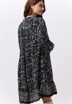 zwarte moliin midi jurk salome