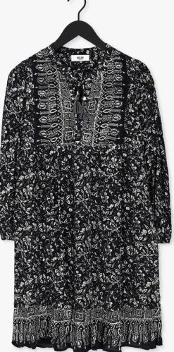 zwarte moliin midi jurk salome