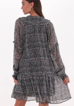 zwarte moliin midi jurk tiana