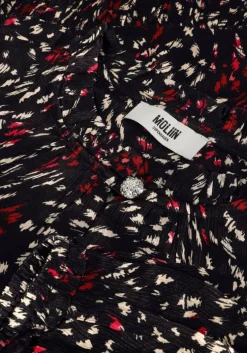 zwarte moliin mini jurk hanne