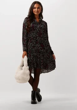 zwarte moliin mini jurk hanne
