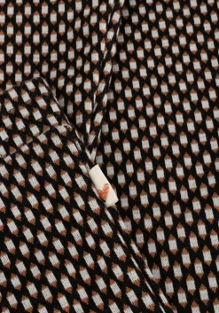 zwarte moodstreet flared broek pant bobbi jacquard