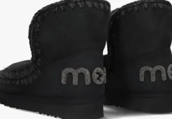 zwarte mou vachtlaarzen eskimo 18 glitter logo