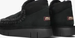 zwarte mou vachtlaarzen eskimo bounce sneaker