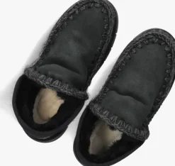 zwarte mou vachtlaarzen eskimo bounce sneaker