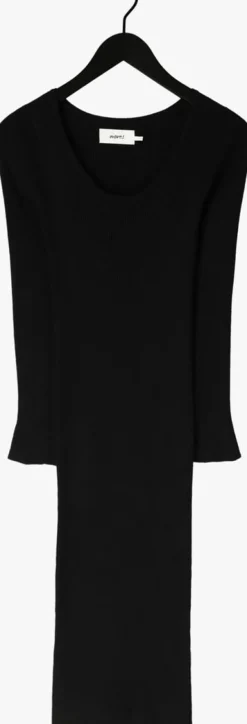 zwarte moves midi jurk angila