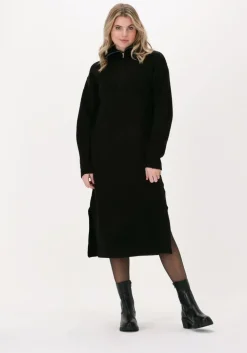 zwarte moves midi jurk bradlie 2243