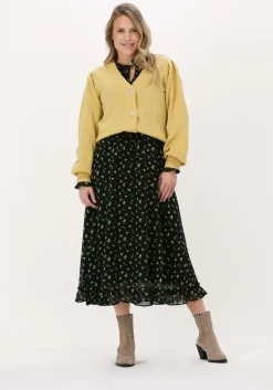 zwarte moves midi jurk jalina dress 2426