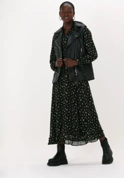 zwarte moves midi jurk jalina dress 2426