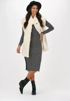 zwarte moves midi jurk molisa-ls