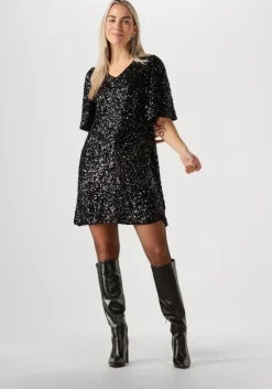 zwarte moves mini jurk manalina