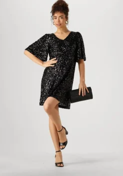 zwarte moves mini jurk manalina