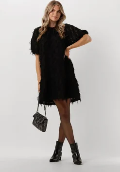 zwarte moves mini jurk revillo