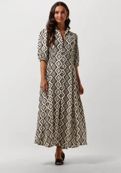 zwarte mr mood maxi jurk mrs tarabel