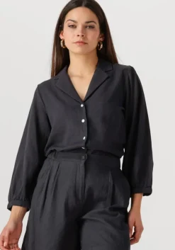 zwarte msch copenhagen blouses mschpennie ginia 3 4 shirt