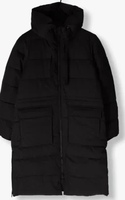 zwarte msch copenhagen gewatteerde jas mschpavinaria zip jacket