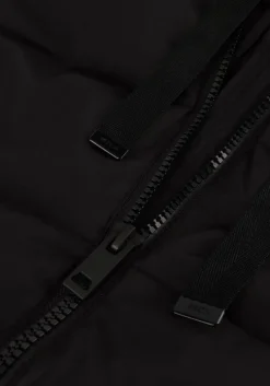 zwarte msch copenhagen gewatteerde jas mschpavinaria zip jacket