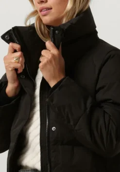 zwarte msch copenhagen gewatteerde jas mschpetra pavinaria jacket