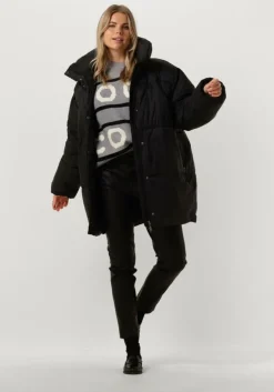 zwarte msch copenhagen gewatteerde jas mschdiona jacket