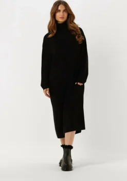 zwarte msch copenhagen maxi jurk magnea rachelle rib dress