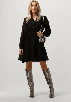 zwarte msch copenhagen mini jurk mschjiselle sandaya dress