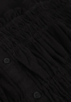 zwarte msch copenhagen midi jurk mschbriona strap dress